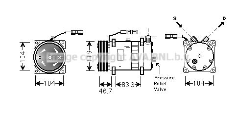 AVA QUALITY COOLING Kompressori, ilmastointilaite MNAK048
